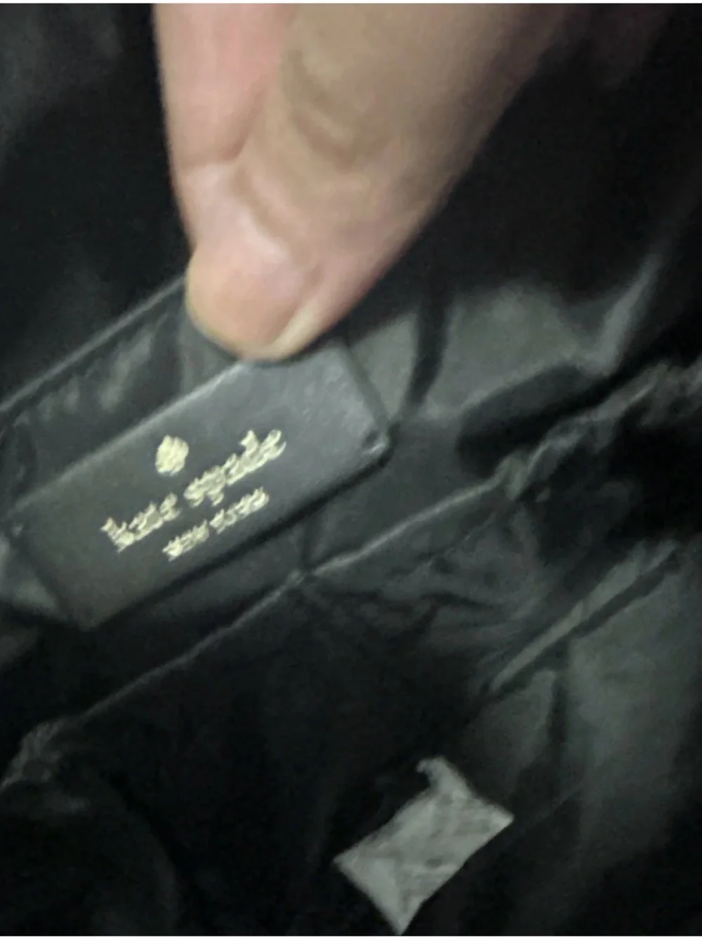 kate spade Black Nylon Tote with Front Zip Pocket